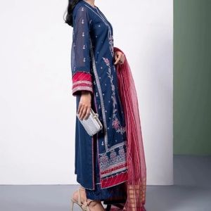 Pakistani Indian embroidered 3pc formal dress